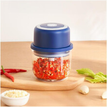 ELEKTRICKÝ CESNAKOVÝ MÄKČEK, 250ML SEKAČKA NA KUCHYNE USB, MINISEKÁČ NA ZELENINU, MLYNČEK NA CESNAK, SEKAČKA NA CIBUĽU (BIELY)