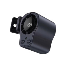 Tragbare Auto-Klimaanlage 16C Kühlplatte 199 Geschwindigkeiten & Clip (Schwarz)