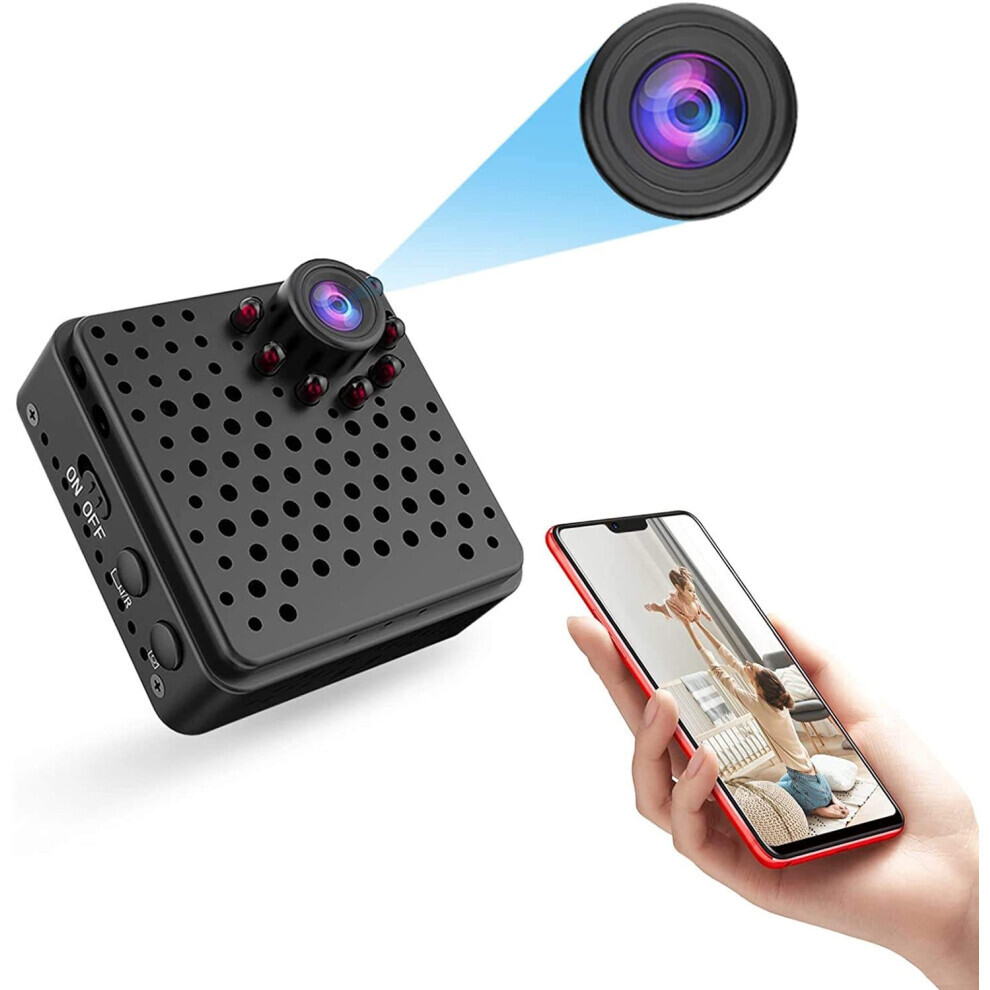 Mini Camera Wifi 1080P Magnetic With Hotspot Ap(Black) 6083684978876