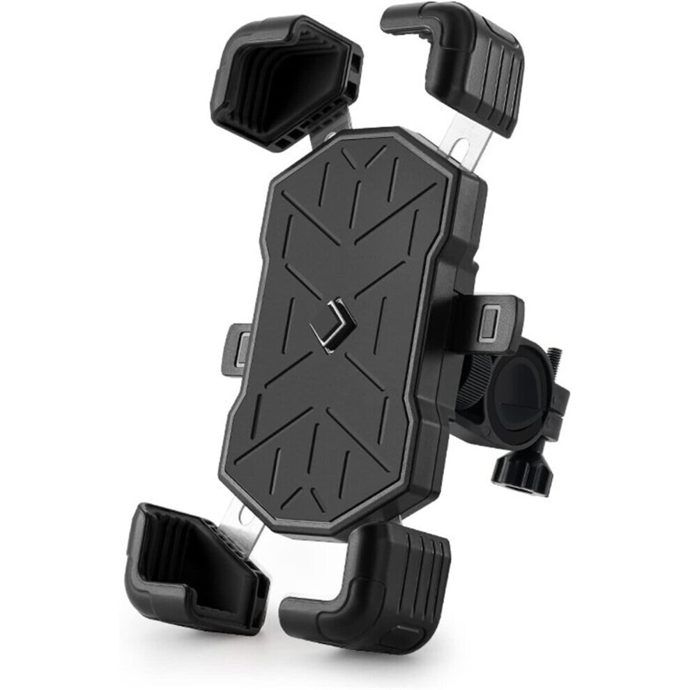 Bike Motorcycle Phone Holder Mount,[1S Lock Up And Release],Bicycle Handlebar Phone Holder(Black) Black 6083684979323