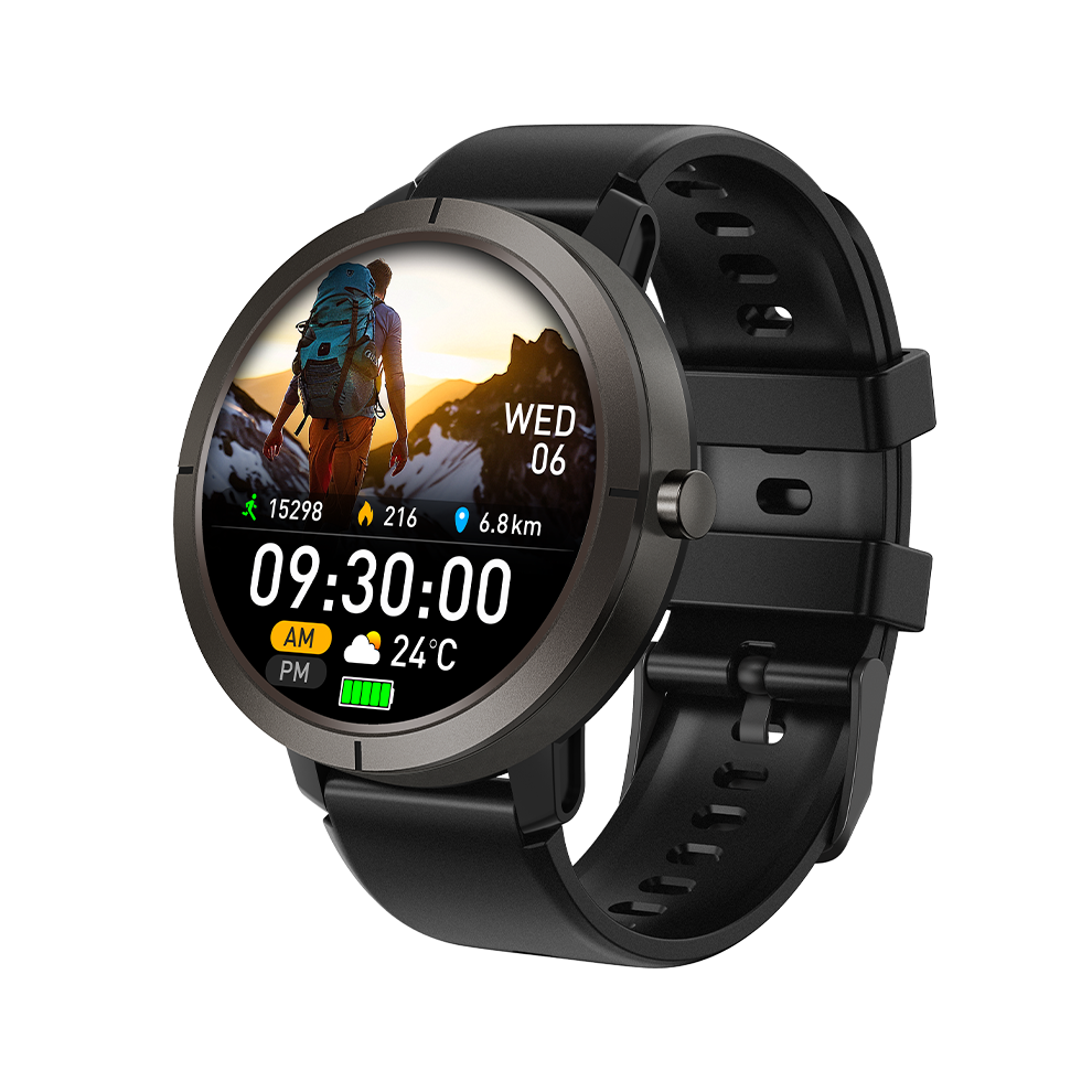 Smartwatch Dm76 Gps 5Atm Waterproof Amoled Display Sports Watch(Black) Black 6083684976513