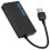 Hub USB 3.0 a 4 porte, nero, adattatore dati multiporta da 5 Gbps per laptop, PC e computer desktop (nero) 5