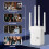 Επεκτάσεις WiFi 2025 - Μεγάλης Εμβέλειας, 9800 τ.μ., 40 Συσκευές (Λευκό) 6