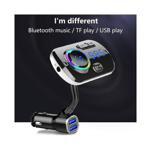 Πομπός FM Bluetooth αυτοκινήτου - Γρήγορη φόρτιση QC3.0 και κλήσεις χωρίς χέρια 2