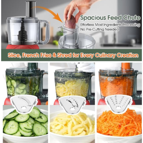 1500W Food Processor and Blender Combo, 2.5L 1