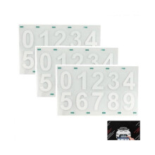 Nanofilm License Plate Stickers Vanish Signs License Plates Reflective Invisible Digital Sticker White Size M