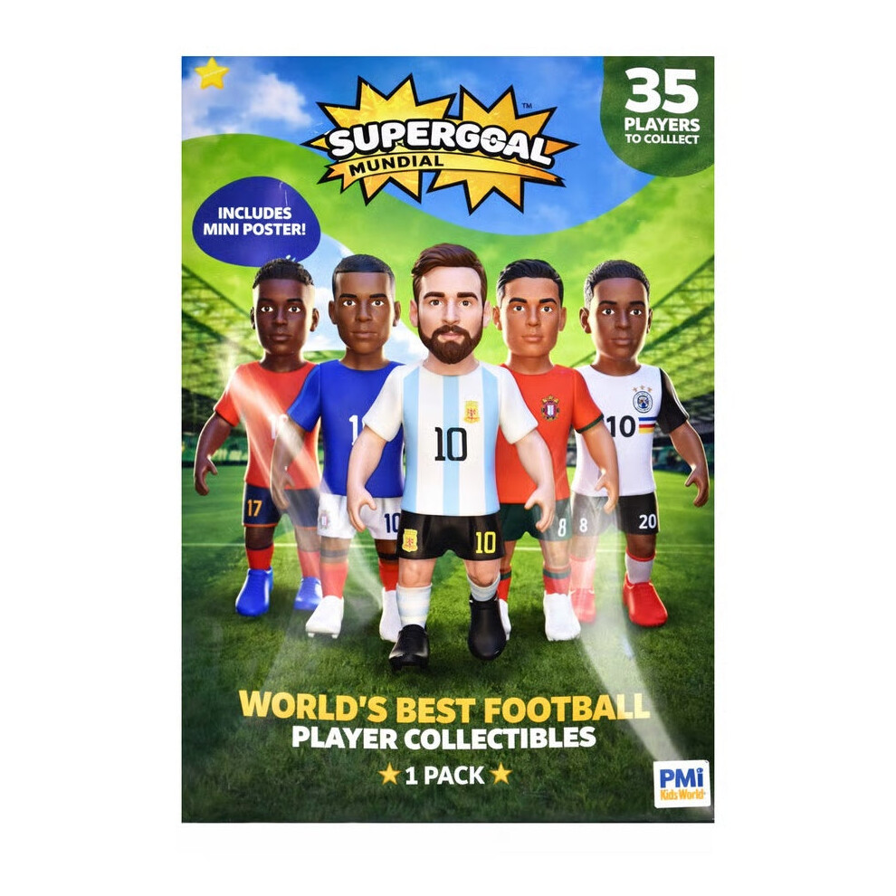 Kandy Toys Supergoal Surprise Reveal Collectible Mundial Action Football Figure