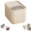 (White, -) Contenitore ermetico cibo cane 10 libbre, trasparente, anche per riso 1