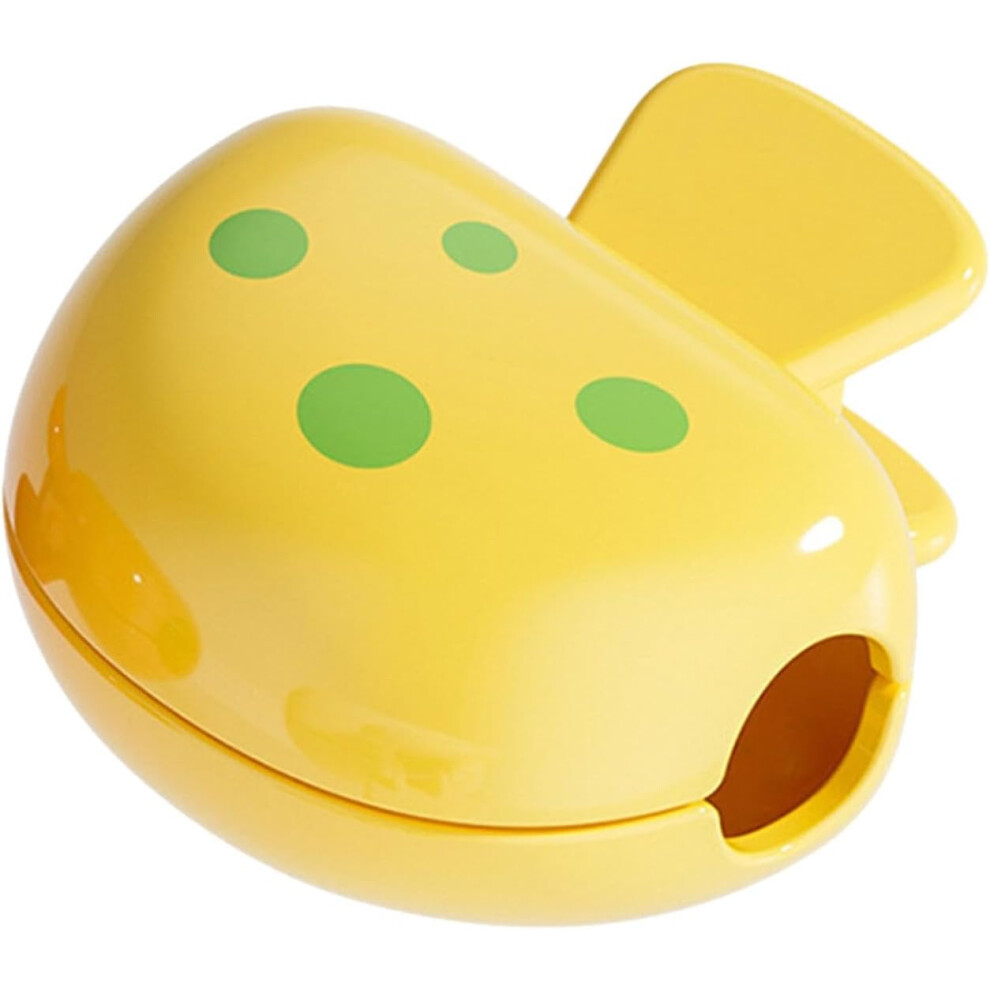 Oimg Yellow (, -) Toothbrush Head Covers, Tooth Brush Covers For Electric Toothbrushes, Plastic Travel Tooth Brushing Clip With Strong Spr