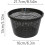 (Black, -) 5 Cestelli piante acquatiche 8.5", idroponica, interno esterno giardino 2