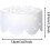(Clear_6Pack, -) Griglia floreale silicone, 4/6 pezzi, regge steli vasi, riutilizzabile 2