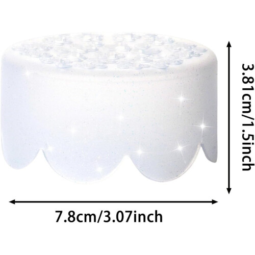 (Clear_6Pack, -) Griglia floreale silicone, 4/6 pezzi, regge steli vasi, riutilizzabile 1