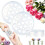 (Clear_6Pack, -) Griglia floreale silicone, 4/6 pezzi, regge steli vasi, riutilizzabile 1