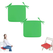 (Green, -) 2kpl neliö puutarhatuolinpehmuste, 40x40cm, pehmeä, ulkokäyttöön, Patio ja ruokailu