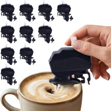 (Black_10Pack, -) 5/10 ks miešadlo na kávu v tvare lodného motora, novinka 2026, na cesty
