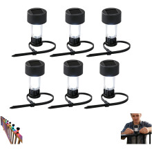 (Black, -) Luces solares piscina flotantes, decoración impermeable.