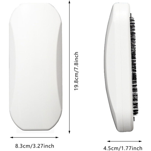(Gray, -) Portable Table Crumb Sweeper - Manual Push Handheld Carpet Sweeper, Rolling Static Brush Dust Sucker, Bedside Table Soft 1