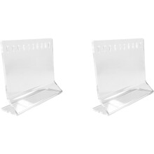 (Clear_2pcs, -) Fishing Lure Display Case, Acrylic Clear Bait Storage Box, 10-Slot Fishing Lures Kit Set Storage, Transparent Storage Ra