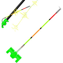 (Green, -) 5 Pack Fishing Bite Alarm, High Sensitivity Fishing Float Bite Alert for Rods, Late Night Bite Indicators, Portable Wate