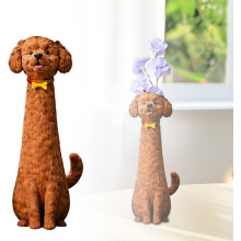 (Brown, -) Vaso cane stravagante fatto a mano, 7.5 pollici, decorazione boho