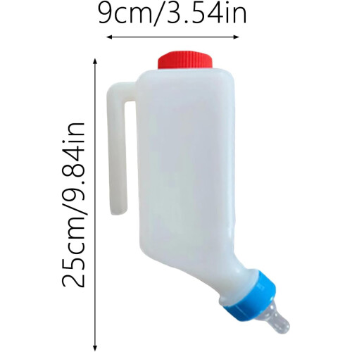 (White_1L 2pcs, -) Μπιμπερό Θήλασης Αρνιού 330ml, Πλαστικό 1
