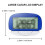 1Pcs Pedometer 3D Step Counter for Walking, Portable Step Tracker, Accurate Step Counter with Large Display-Black 6