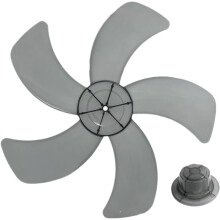 (size_name, 11 Inch) Upgraded Fan Blade Replacement, Replacement Fan Blade with 5 Leaves, Low Noise Design, Universal Fans Blades Propeller w