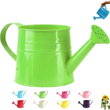 (Green, -) 1L metallinen kastelukannu, tinalautanen, sisäkasveille, tukeva vintage suihkupullo pitkällä nokalla, Laadukas