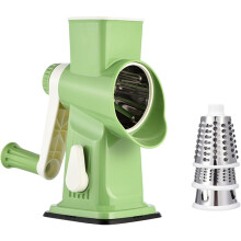 (Green, -) Drehreibe mit 3 Klingen, Saugnapfbasis, 3-in-1 Multischneider (Blau)