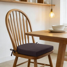 (Brown, -) 43x40cm ulkotuolinpehmuste, ruokapöydän tuoliin, säädettävät siteet, Istumamukavuus