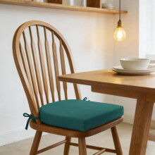 (Green, -) 43x40cm ulkotuolinpehmuste, ruokapöydän tuoliin, säädettävät siteet, Istumamukavuus