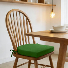 (Green_b, -) 43x40cm ulkotuolinpehmuste, ruokapöydän tuoliin, säädettävät siteet, Istumamukavuus