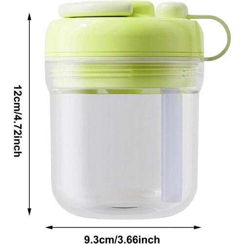 (Green, -) 2 in 1 Silicone Ice Cube Bottle with Straw, Touch-Free 1