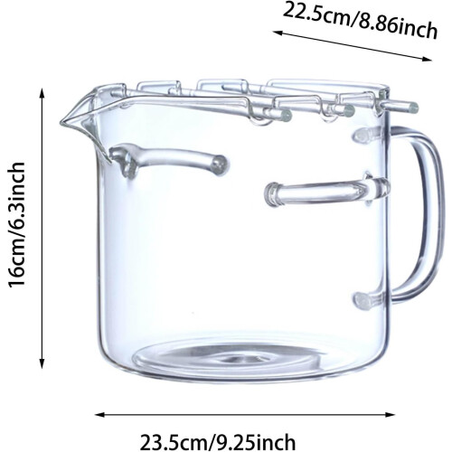 (Silver, -) Bandeja microondas para bacon, vidrio 2.1L. 1