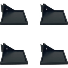 (Black, -) 4kpl kasvatusteltan nurkkahylly, 16mm kannatin, kosteusmittari kamera, teline, Kasvatus
