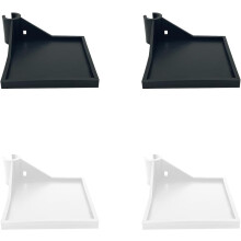 (Black,white, -) 4kpl kasvatusteltan nurkkahylly, 16mm kannatin, kosteusmittari kamera, teline, Kasvatus