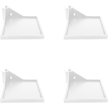 (White, -) 4kpl kasvatusteltan nurkkahylly, 16mm kannatin, kosteusmittari kamera, teline, Kasvatus