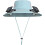(Blue, -) Pălărie ventilator solar, cu 2 ventilatoare, pescuit 7
