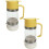 (Yellow_2pcs, -) Διανομέας Μελιού, 12oz, No Drip, Πίεση 1