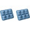 (Blue_2pcs, -) Καλούπι Πάγου Αγελάδα, 3D, Σιλικόνη, Αστεία 1