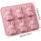 (Pink_1pc, -) Πασχαλινό Καλούπι Πάγου Λαγουδάκι, 3D, Σιλικόνη 2