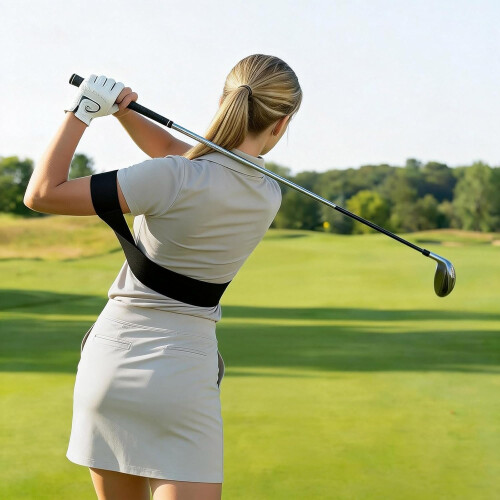 (Black, -) Golf training hulpmiddel, elastische armband, verstelbaar - voor beginners 2