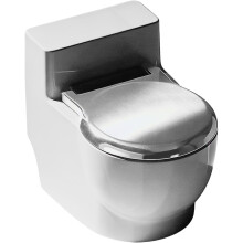 (Silver, -) Wc muotoinen vesikuppi koiralle ja kissalle, 2026 uutuus, roiskumaton, seinälle, Hauska