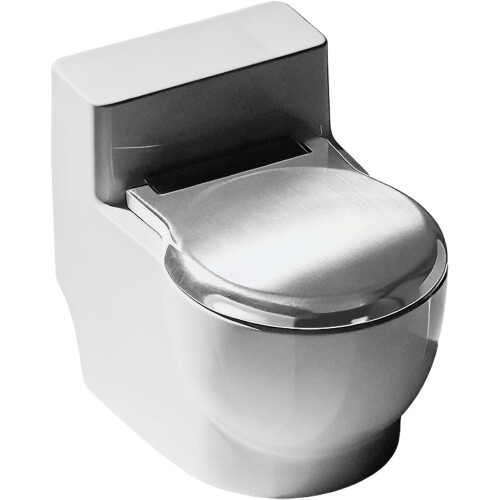 (Silver, -) Λεκάνη Νερού Σχήμα Τουαλέτας, Αστεία, Wall-Mounted