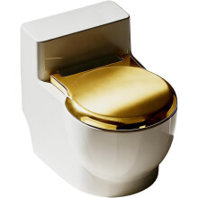 (Gold, -) Wc muotoinen vesikuppi koiralle ja kissalle, 2026 uutuus, roiskumaton, seinälle, Hauska