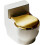 (Gold, -) Λεκάνη Νερού Σχήμα Τουαλέτας, Αστεία, Wall-Mounted 1
