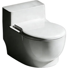 (White, -) Wc muotoinen vesikuppi koiralle ja kissalle, 2026 uutuus, roiskumaton, seinälle, Hauska