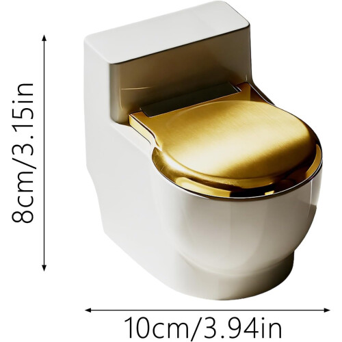 (Gold, -) Λεκάνη Νερού Σχήμα Τουαλέτας, Αστεία, Wall-Mounted 1