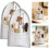 (Gray, -) Stehender Reise Toiletry Beutel, EVA Mesh, leicht, hängend (3, Schwarz) 1