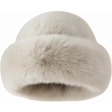 (Gray, color_name) Pălărie găleată blană sintetică, caldă, iarnă